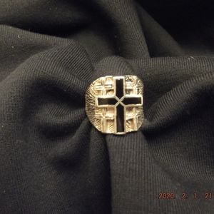 Vintage Biker Cross Ring
